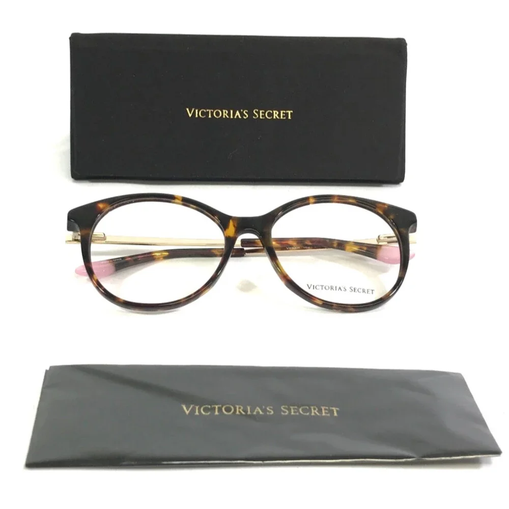 Victoria's Secret Eyeglasses Frames VS5004 052 Tortoise Gold Round 53-17-140